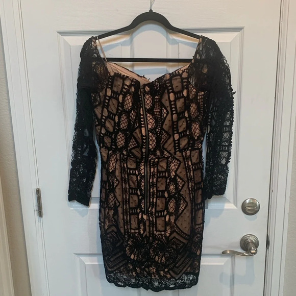 Bardot Zendaya Mini Lace Dress In Black size 12 NWT - Picture 11 of 13